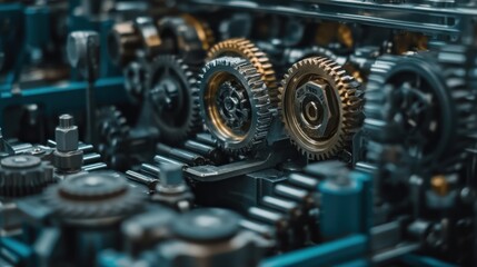 Interlocking Gears in Complex Machinery System
