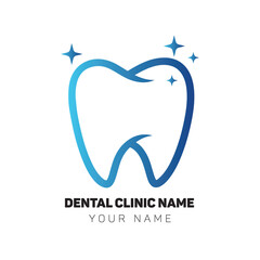 Dental clinic vector logo design
