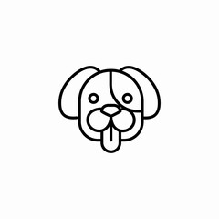 dog pet icon sign vector