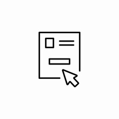 fill form icon sign vector