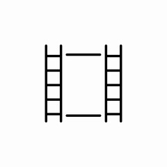 film retro icon sign vector