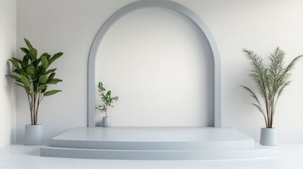 Elegant Minimalist Interior Design Featuring Soft Curtains and Simple Decor in a Bright, Serene Space With Natural Light Streaming In