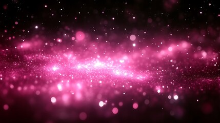 Obraz premium Ephemeral Sparkle, A Swirl of Pink Light and Shimmering Particles