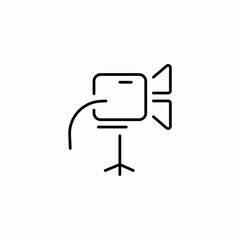 setup studio icon sign vector