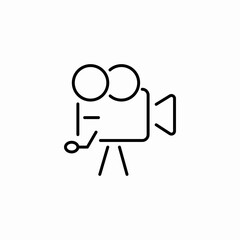 video camera icon sign vector