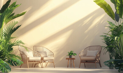 Obraz premium Mindfulness and anxiety relief in a relaxing space creating a calm state of mind in a cozy indoor environment