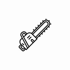 chainsaw tool icon sign vector