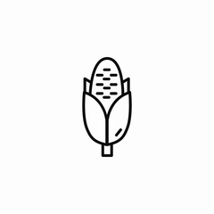 corn piece icon sign vector