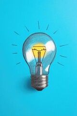 Child’s Creative Light Bulb Illustration