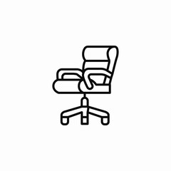office chair icon sign vector
