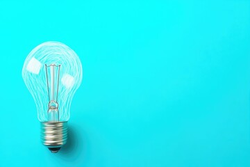 Creative Child's Drawing of Light Bulb