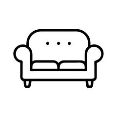 Elegant black and white vintage couch with ornate design