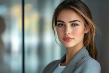 Naklejka premium Portrait of Motivated Young Business Executive