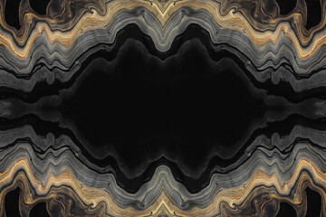 Modern Marble Abstract Art with Fluid Ink Patterns
