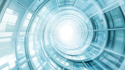 Circular perspective abstract background with lines. 