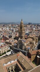 Fototapeta premium foto de drone de Catedral de Murcia España europa