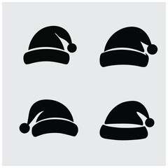 Santa Hat on Black
