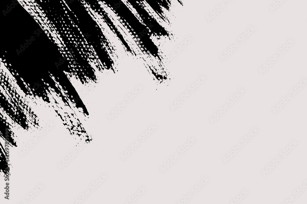 Aufkleber diagonal brush stroke background with copy space for text. grunge painted texture. black and white b