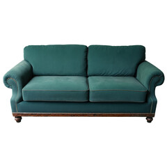 Obraz premium old sofa isolated on transparent background