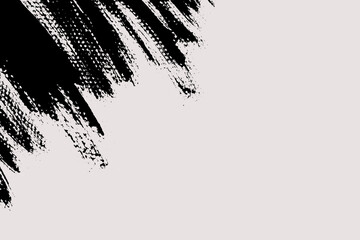 Diagonal brush stroke background with copy space for text. Grunge painted texture. Black and white backdrop