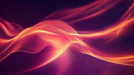 A digital concept of data acceleration with lines streaking across a virtual space, energetic and modern 