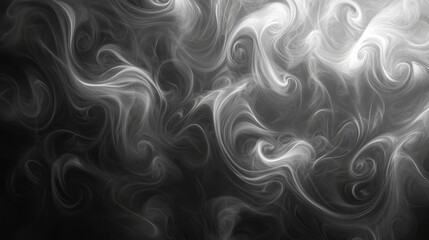 Obraz premium Abstract Swirling Smoke Patterns In Gray Shades