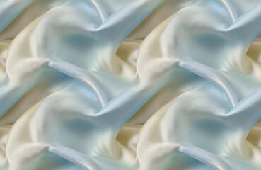 Obraz premium Seamless Light Blue and Beige Fabric Tile Pattern, Texture