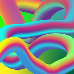 Holographic Background for Bright Art