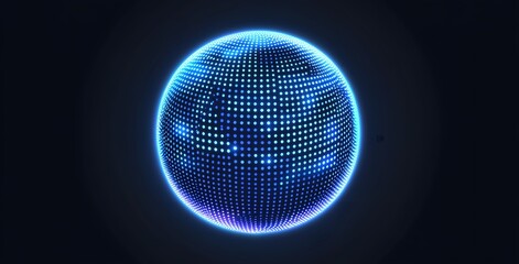 blue sphere isolated