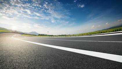 Fototapeta premium asphalt race track road background