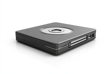 Fototapeta premium 3D External Backup Drive Isolated and White Background