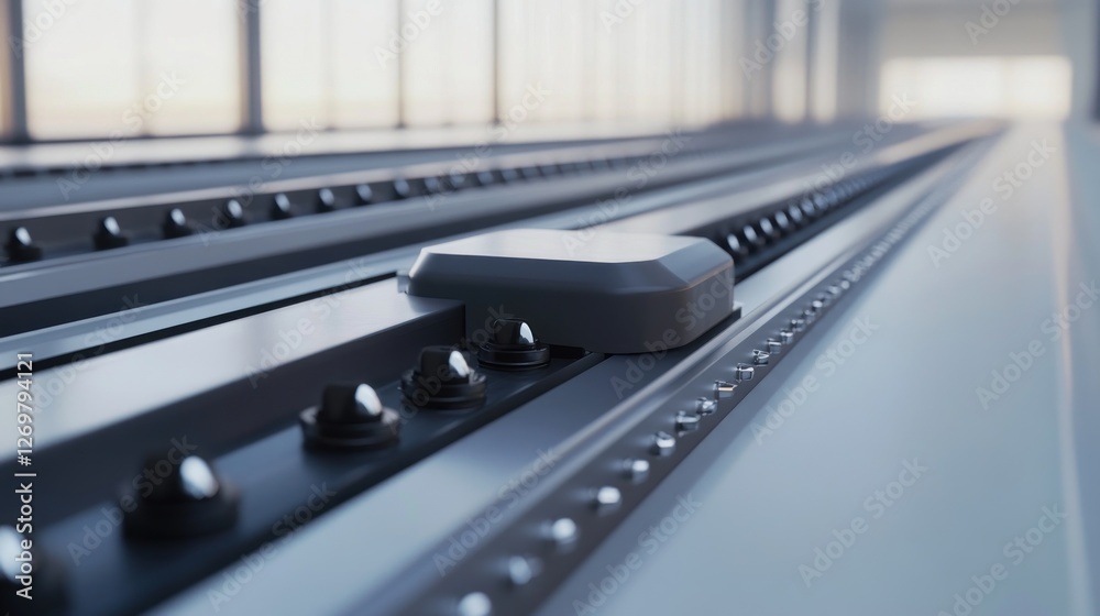 Aufkleber Automated Guided Vehicle System on Modern Rails