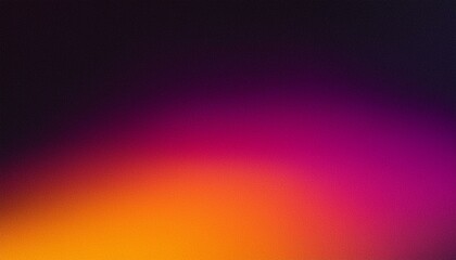 abstract dark purple orange black grainy gradient background glowing pink magenta vibrant noise texture colorful retro banner design