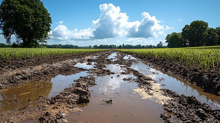 Devastated farmland showing the real impact of climate change on agriculture