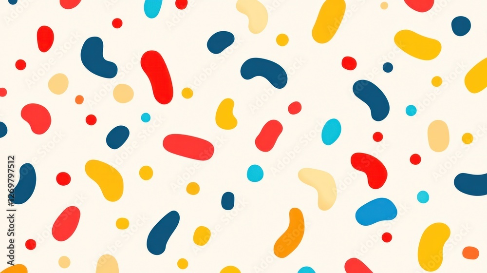 Poster Abstract Colorful Shapes Pattern Background Design