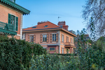 Les chalets de Napoleon III dans la ville de Vichy dans l'Allier en Auvergne