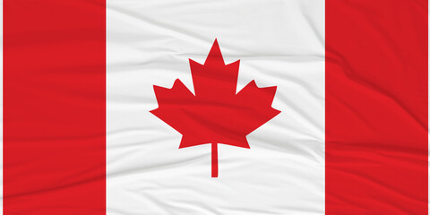 realistic canadian flag