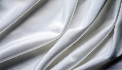 Fototapeta premium texture of cool polyester fabric background of white textile