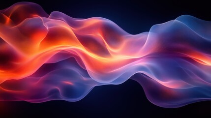 Fototapeta premium Colorful Abstract Waves Flowing in Smooth Gradients Across Background