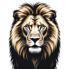 Fototapeta premium lion head isolated