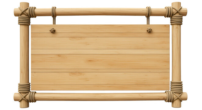 placa de madeira no fundo transparente