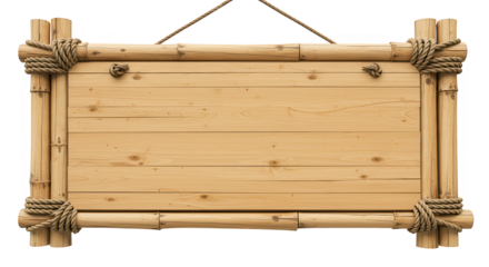 placa de madeira no fundo transparente