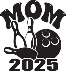 Sports Mom Shirt, Bowling Shirt for Mama