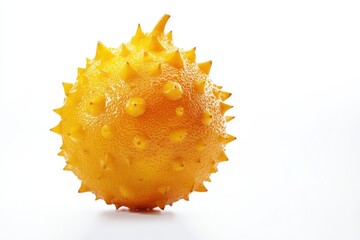 Kiwano alone against a white background