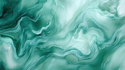 Obraz premium Abstract Green Marble Swirl Design Background