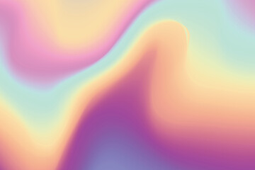Abstract Iridescence Holographic Background Pastel Gradient. Trendy Modern Design Gradient Holographic texture