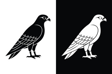 Creative Falcon Bird Vector Icon for Digital and Print Projects