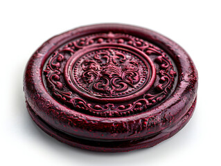 Professional Branding Seal: High-Quality Guarantee Stamp with Red Wax Sealing, Corporate Trust and Assurance on Clean White Background