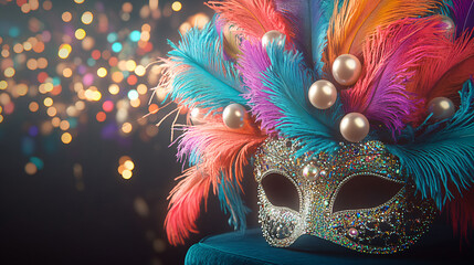 A beautiful carnival mask