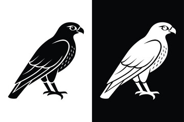 Creative Falcon Bird Vector Icon for Digital and Print Projects